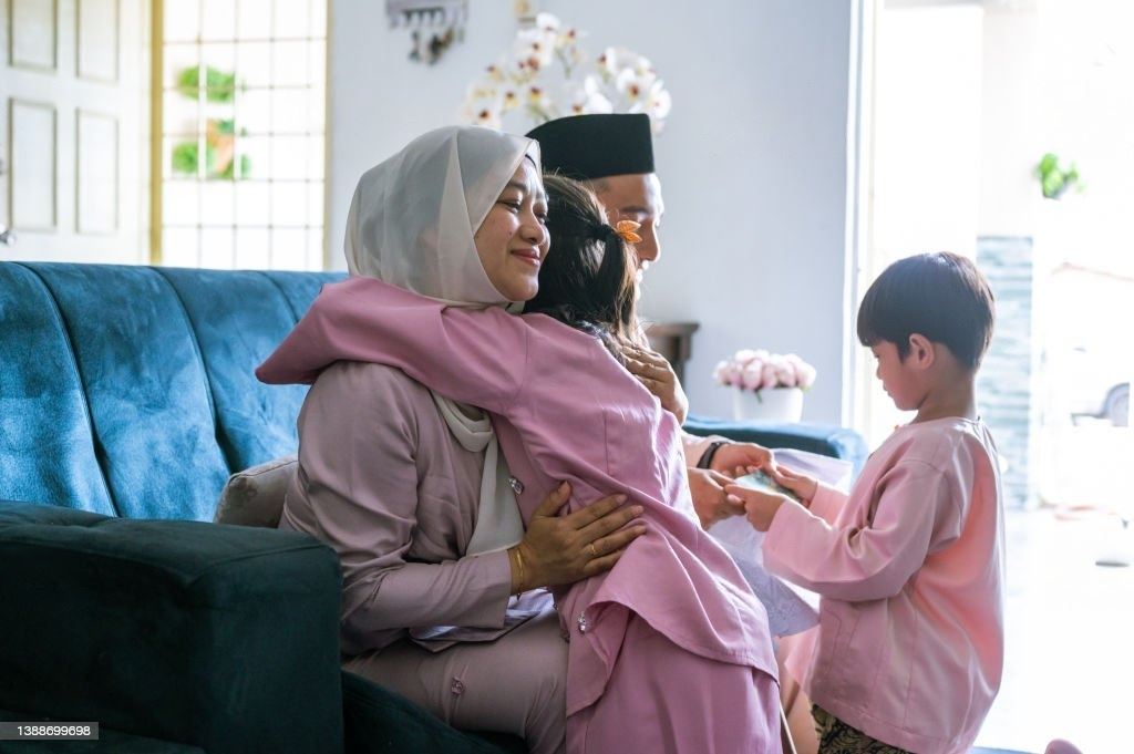 empat idea gambar family 5 ahli sempena hari raya. memang cun!