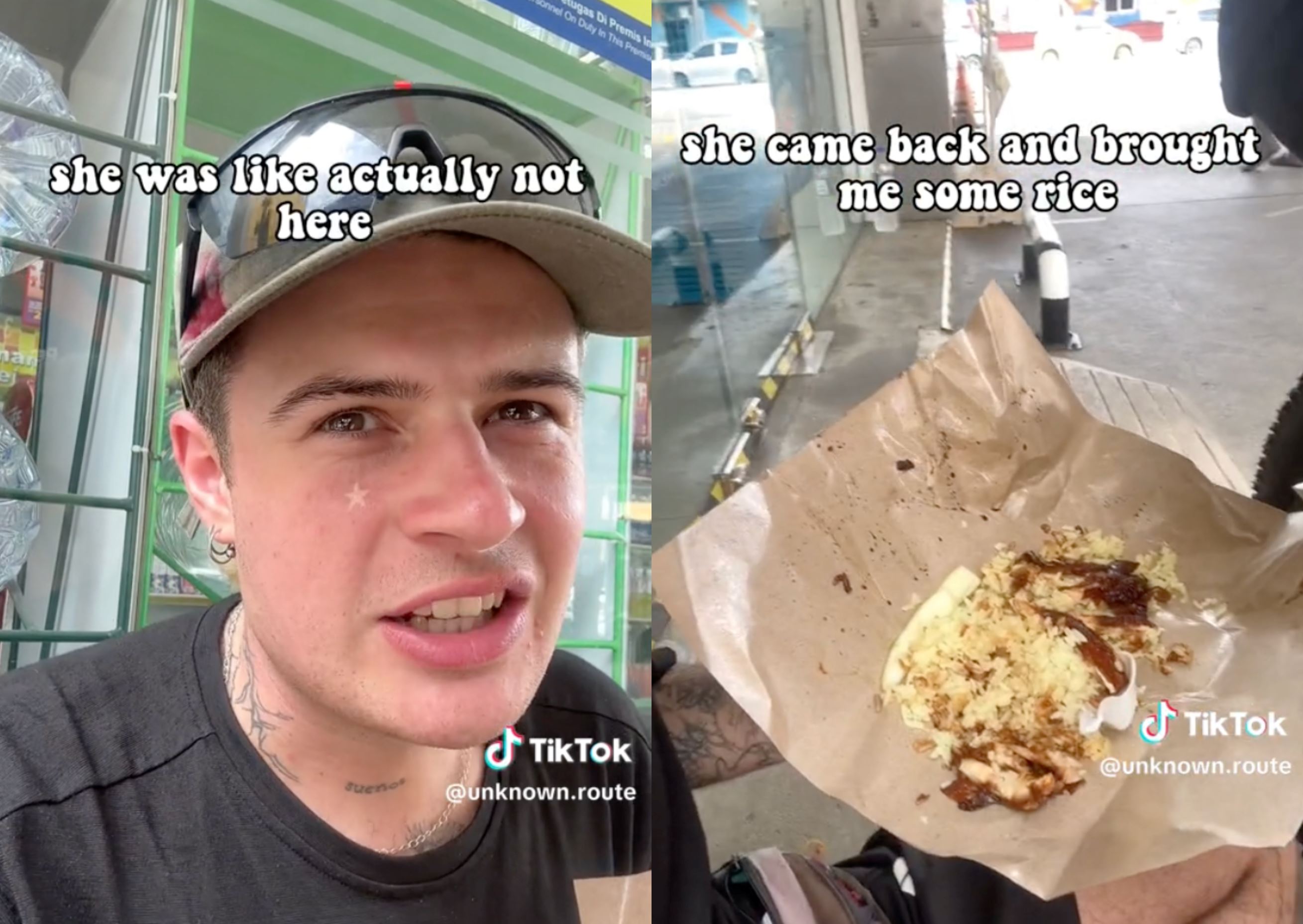 german cyclist touched after getting free lunch from kind m’sian in johor