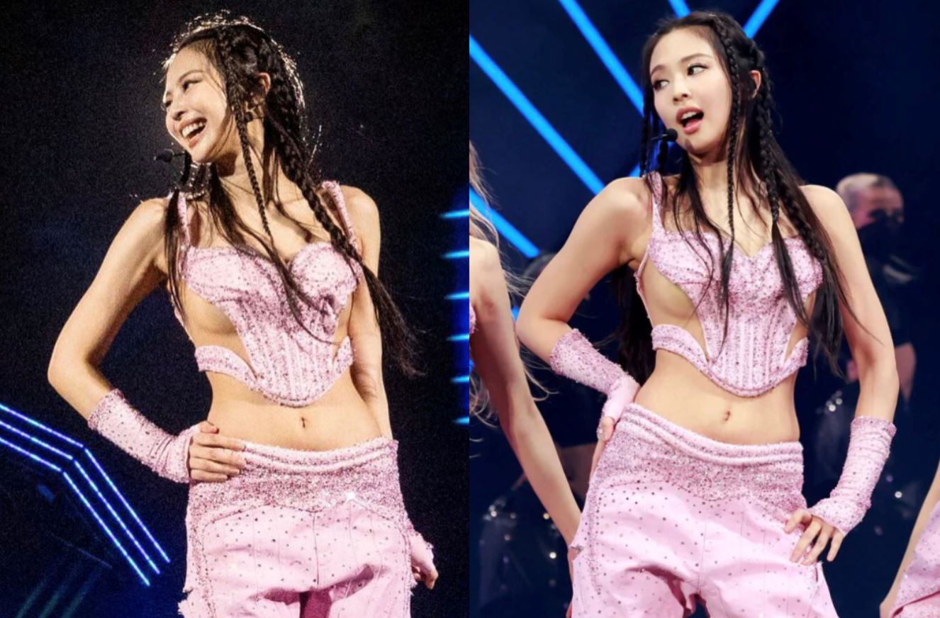 jennie性感战服再引热议！粉丝怕走光！
