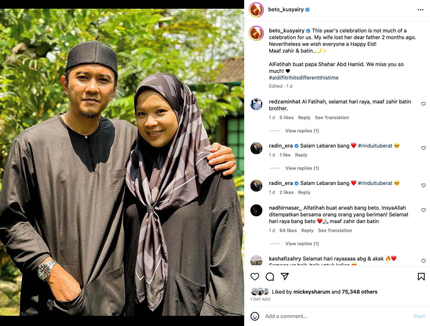 warna hitam paling popular untuk raya 2023, ini antara ootd selebriti negara