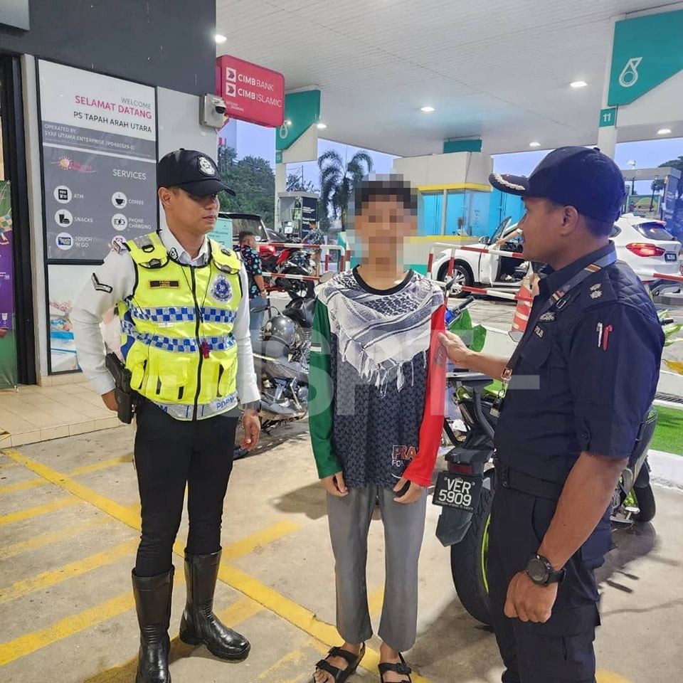 police officers help reunite 15-year-old teen with family after being left behind at tapah r&r