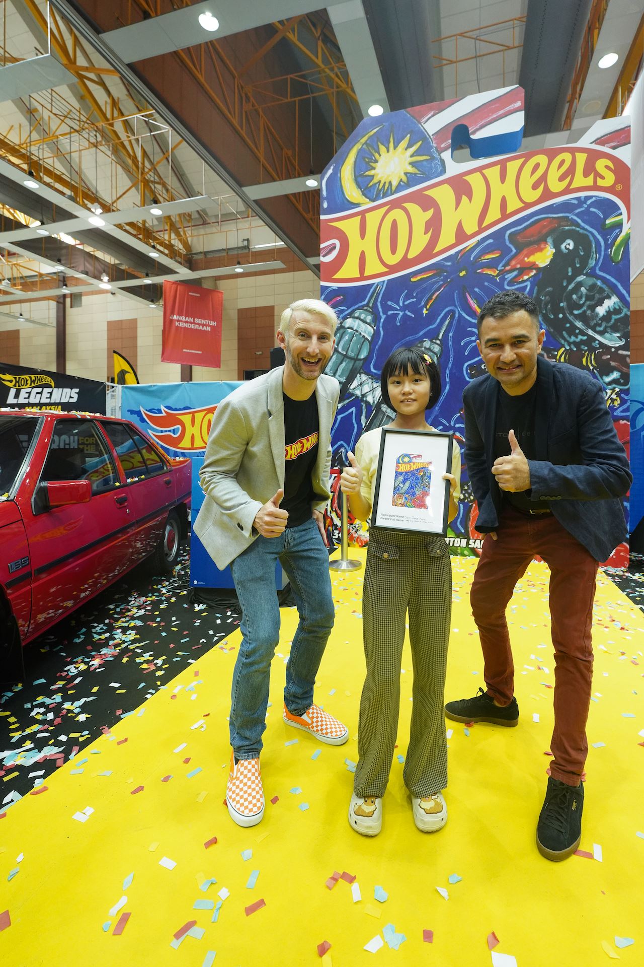 hot wheels proton saga special edition first to feature kid’s design!