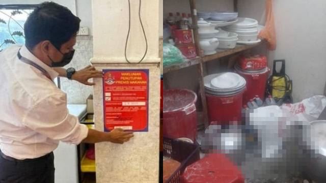 jijik! najis tikus penuh di dapur, premis terbabit diarah tutup