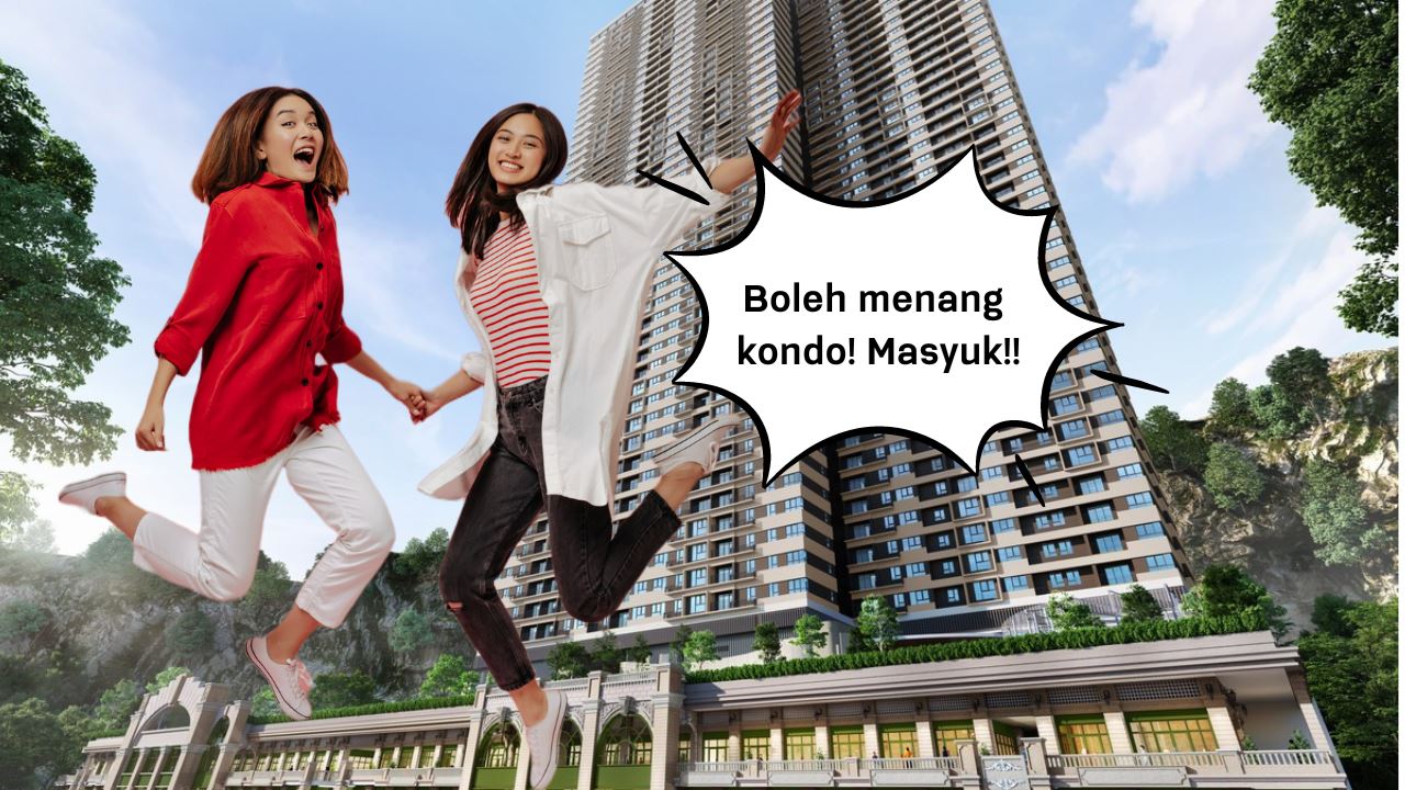 dua wanita teruja menang rumah kondominium peraduan cuckoo