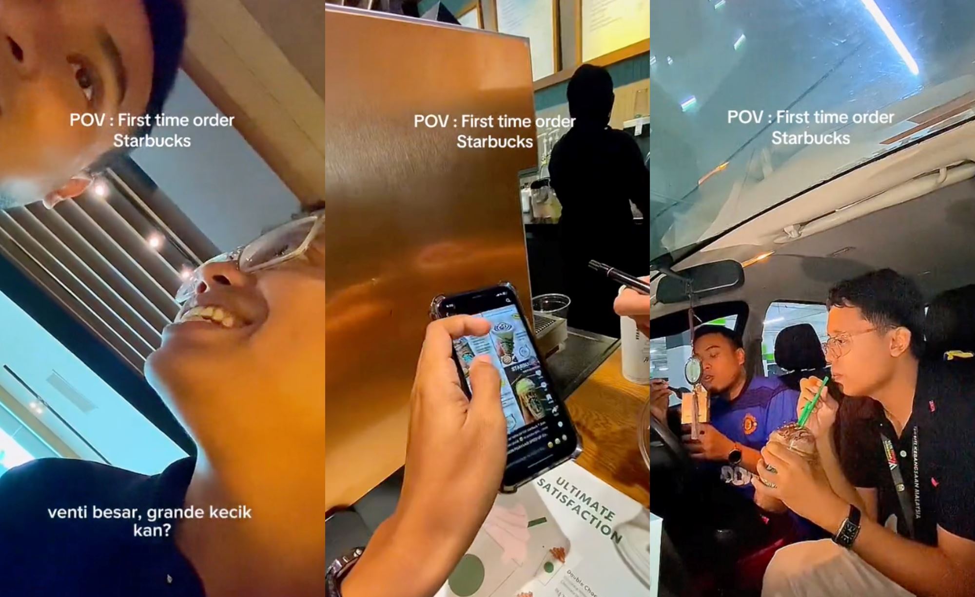 first time ordering at starbucks, m’sians can relate to these two friend’s behavior!