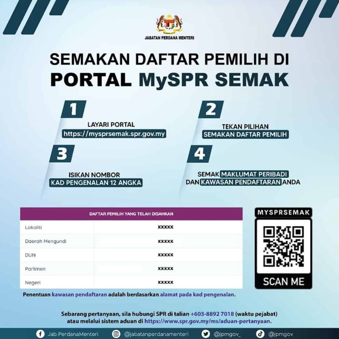 tak tahu undi dekat mana prn 2023? ini cara semak pusat mengundi