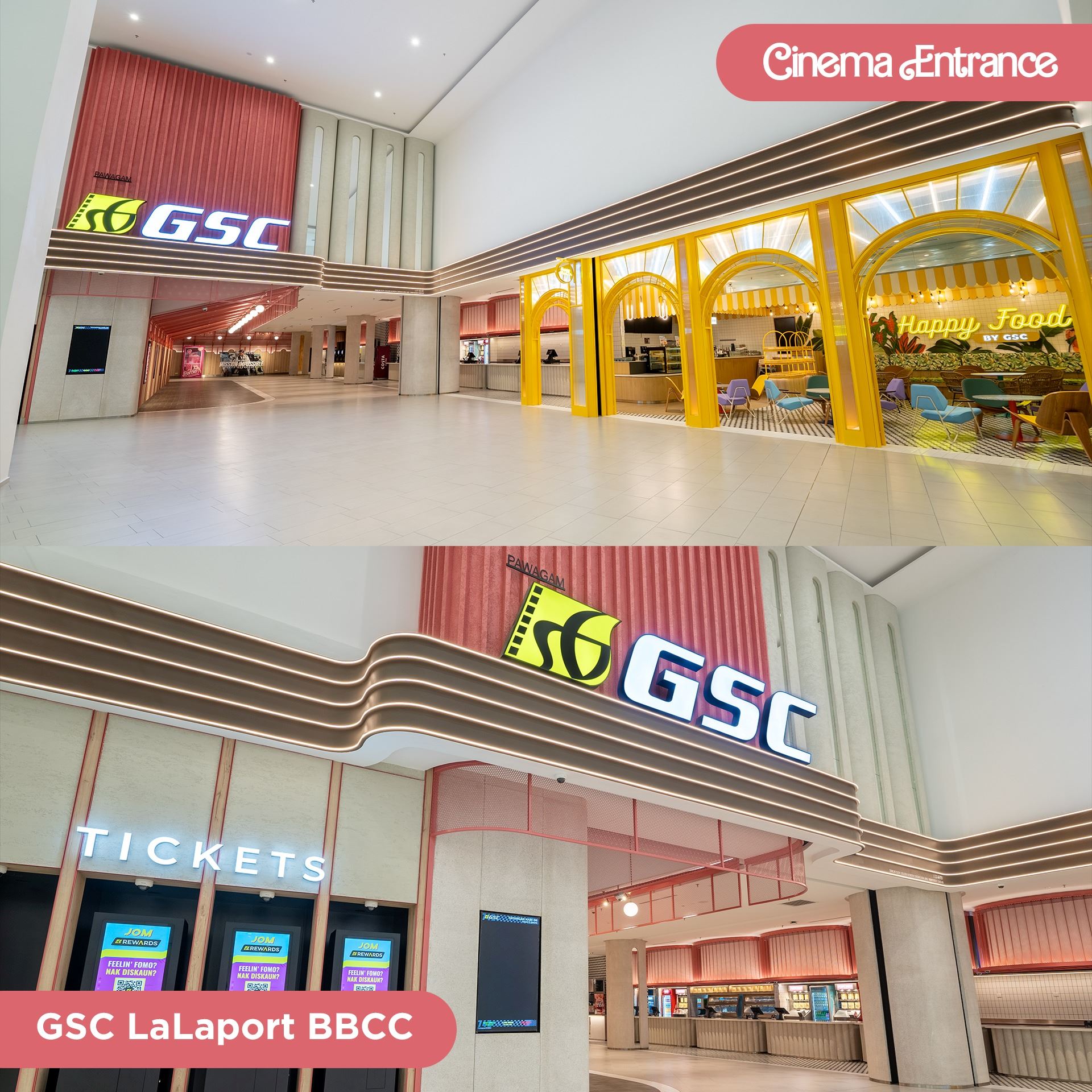 gsc在lalaport新开张啦❗被誉为最美电影院😍
