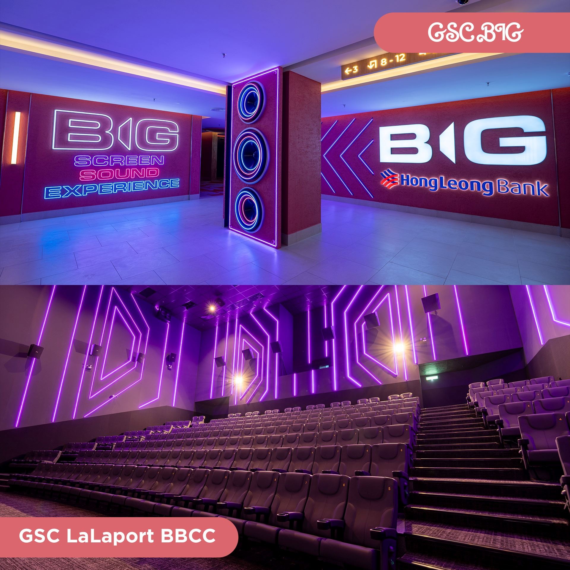 gsc在lalaport新开张啦❗被誉为最美电影院😍
