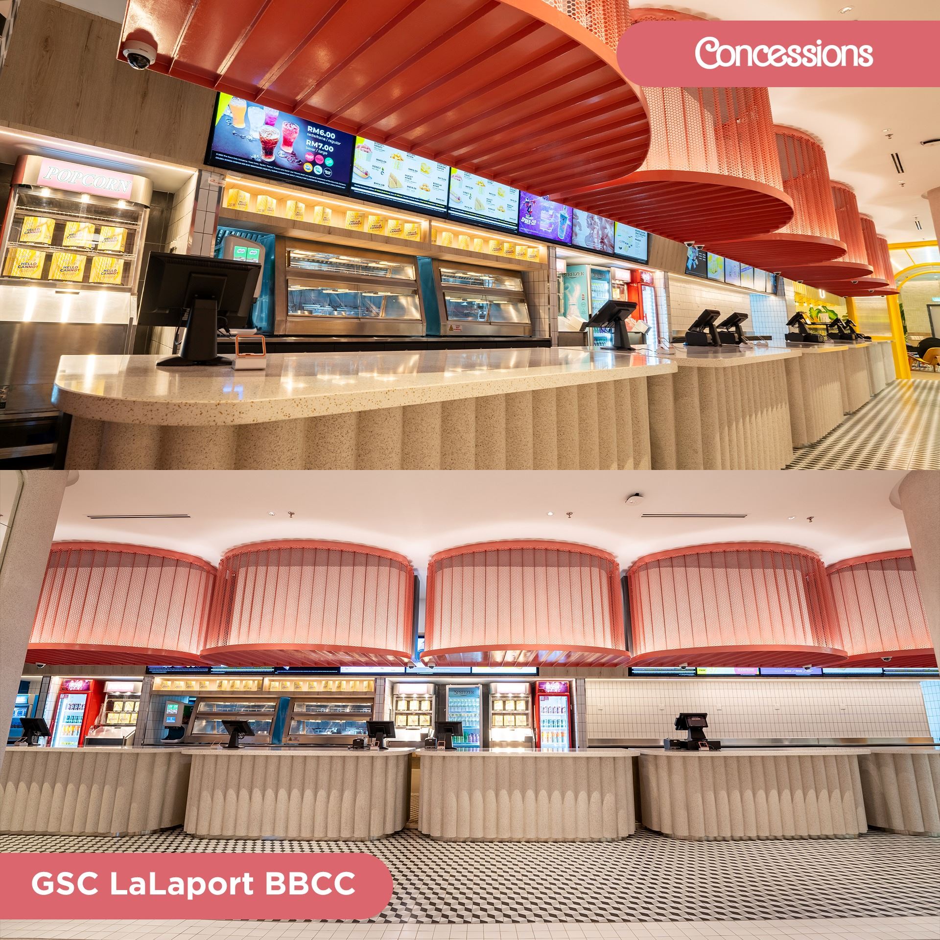 gsc在lalaport新开张啦❗被誉为最美电影院😍