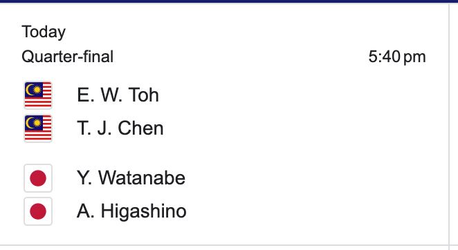 【世锦赛】马来西亚3组双打杀进8强❗️谢苏、蒂娜、杰蔚加油加油💪