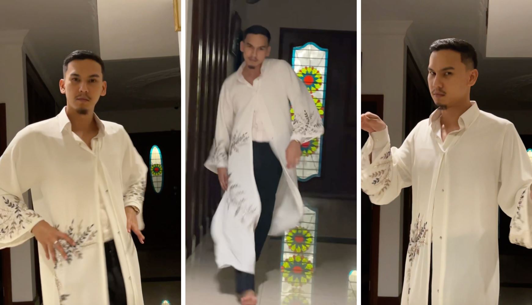 video mk k-clique buat catwalk guna baju isteri buat ramai terhibur