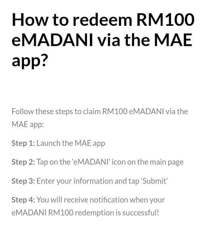 ada 4 platform online, ini cara nak tebus rm100 e-wallet pada yang layak