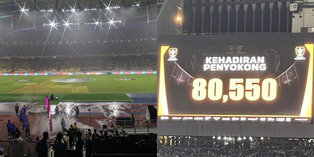 jumlah penonton final piala malaysia 2023 berjaya atasi konsert coldplay