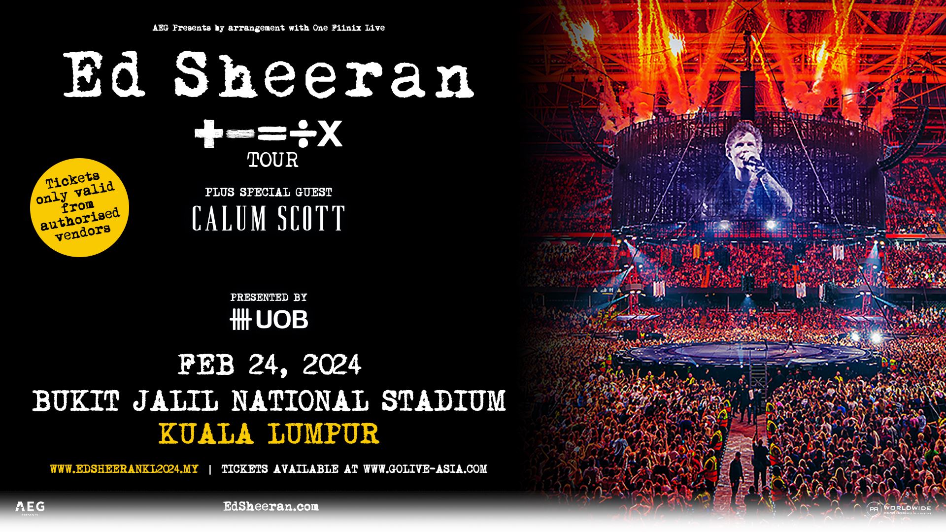 konsert ed sheeran feb 2024 mungkin diteruskan di stadium bukit jalil, peminat risau fikir pasal padang