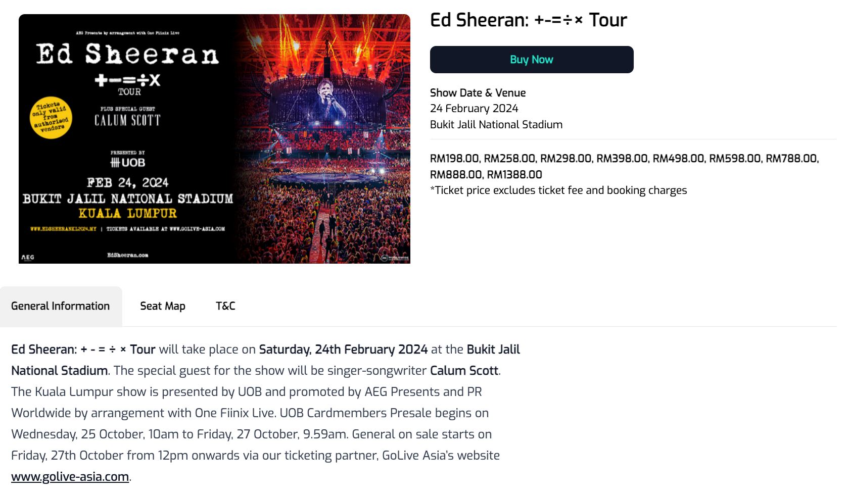 konsert ed sheeran feb 2024 mungkin diteruskan di stadium bukit jalil, peminat risau fikir pasal padang