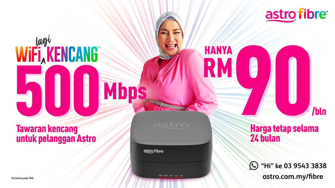 tiada lagi internet putus-putus dengan astro fiber!