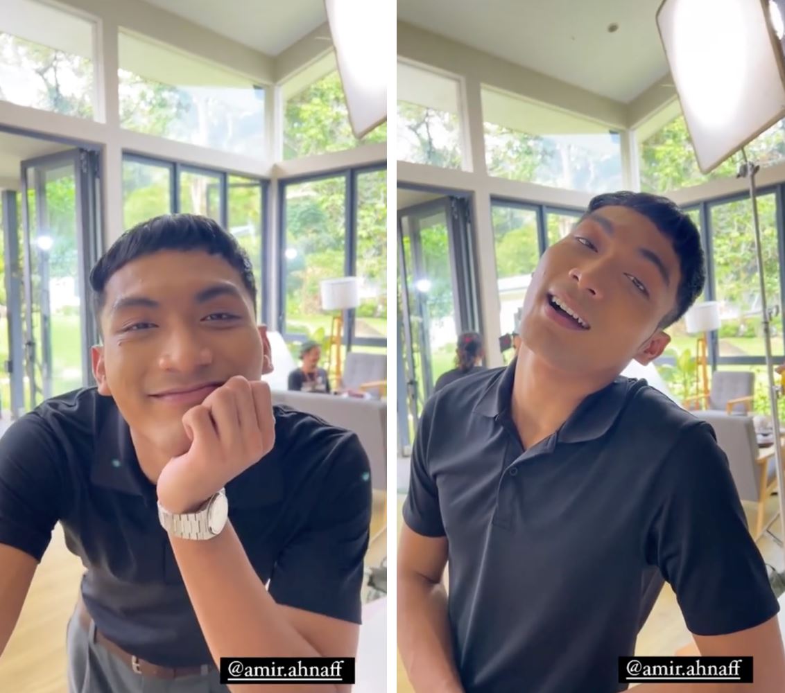 video amir ahnaf buat muka budak manja buat warganet ‘blushing’