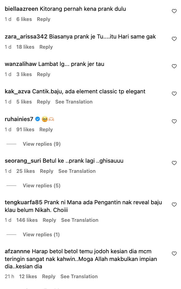 ruhainies beri bayangan bakal tamatkan zaman bujang? peminat kata ‘prank je ni’