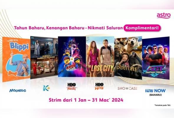 tontonan percuma untuk enam saluran terpilih di astro hingga 31 mac 2024