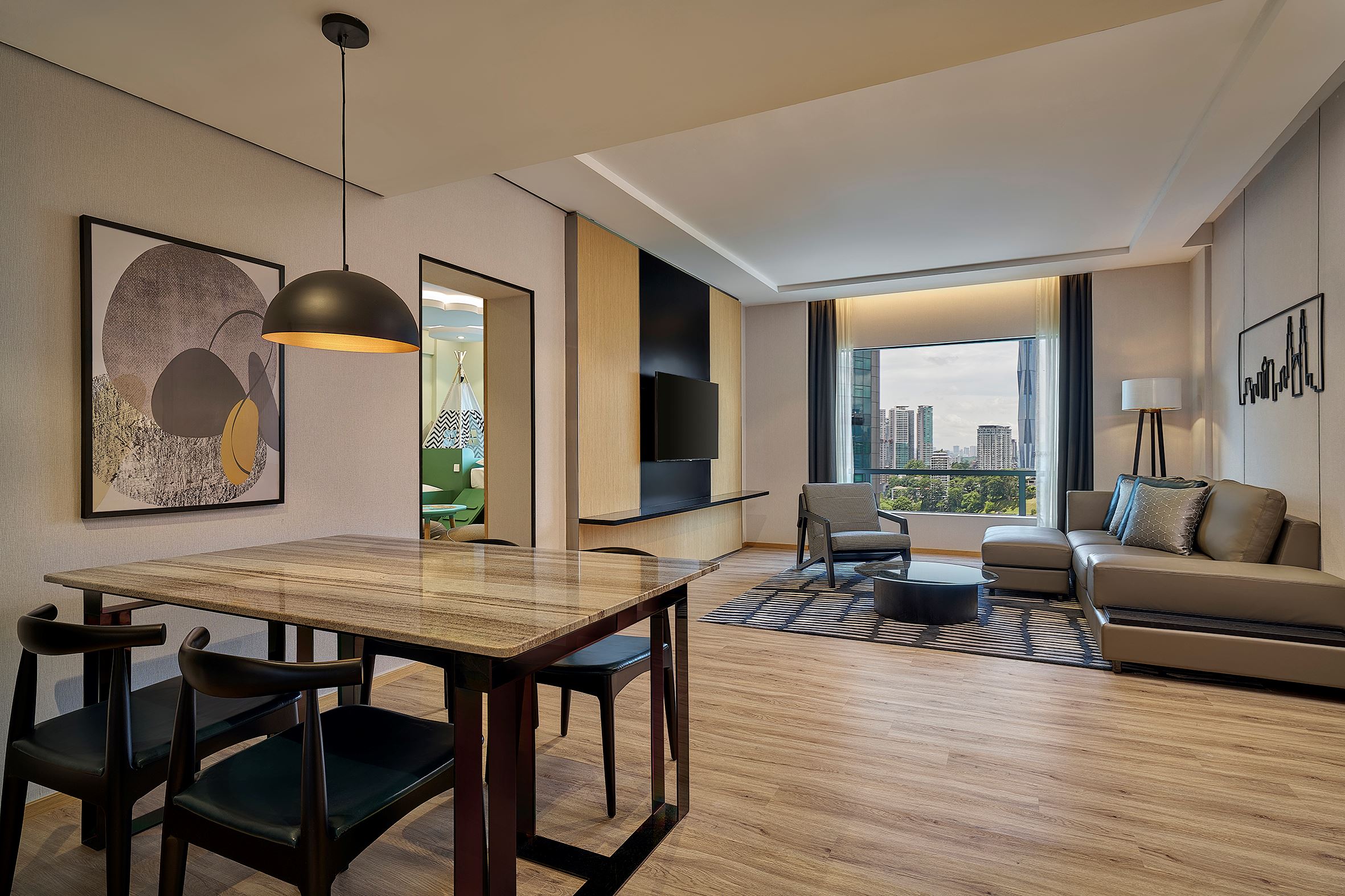 a connecting bedroom at Renaissance KL