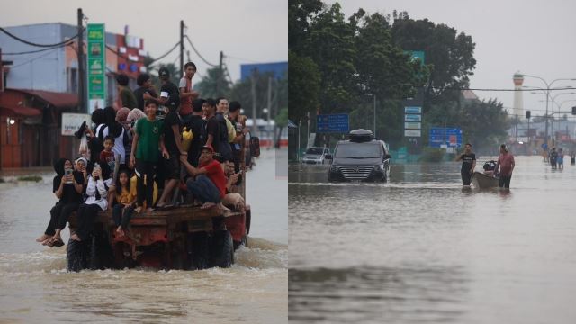 banjir melanda di rantau panjang, 90 peratus kawasan terkesan