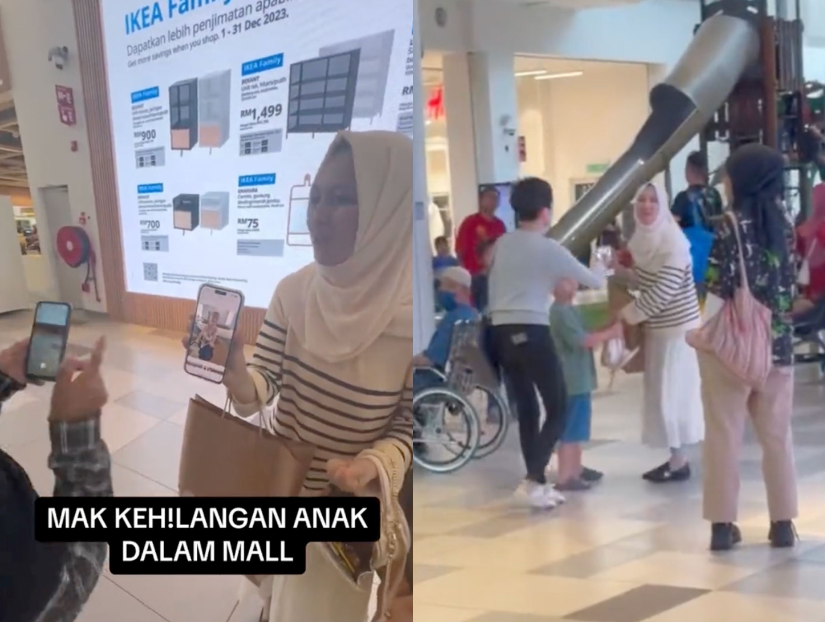 m'sian shoppers band together to help mother find her lost toddler at kl shopping mall