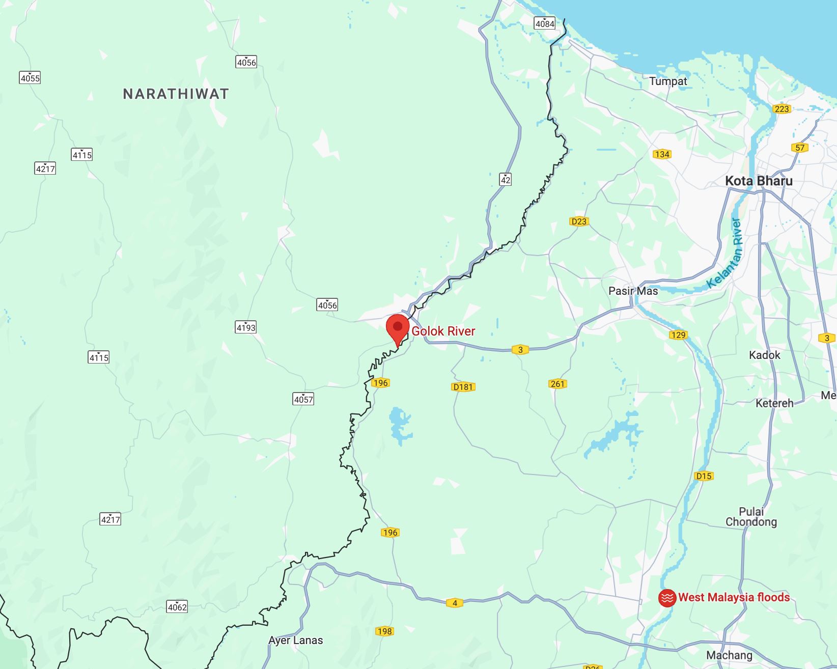 masalah banjir, malaysia-thailand segerakan kerja pelebar, dalamkan sungai golok