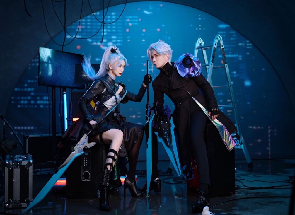 戚薇李承铉神还原手游王者荣耀造型❗cos兰陵王和花木兰🔥