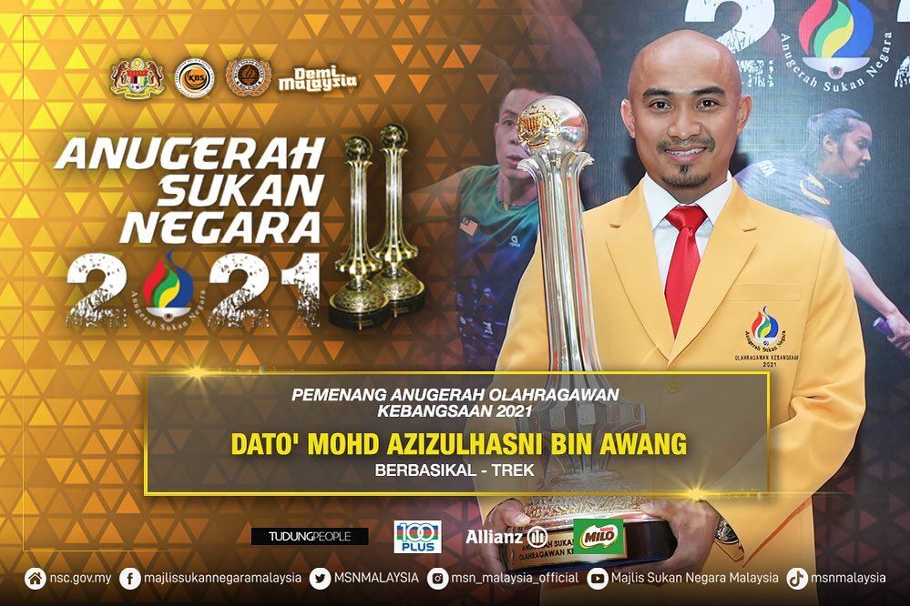 azizulhasni awang dinobat olahragawan kebangsaan kali ke-5! 