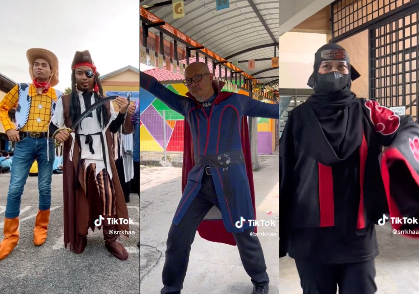 video of primary school teachers cosplaying during children’s day celebration went viral, netizens amused!