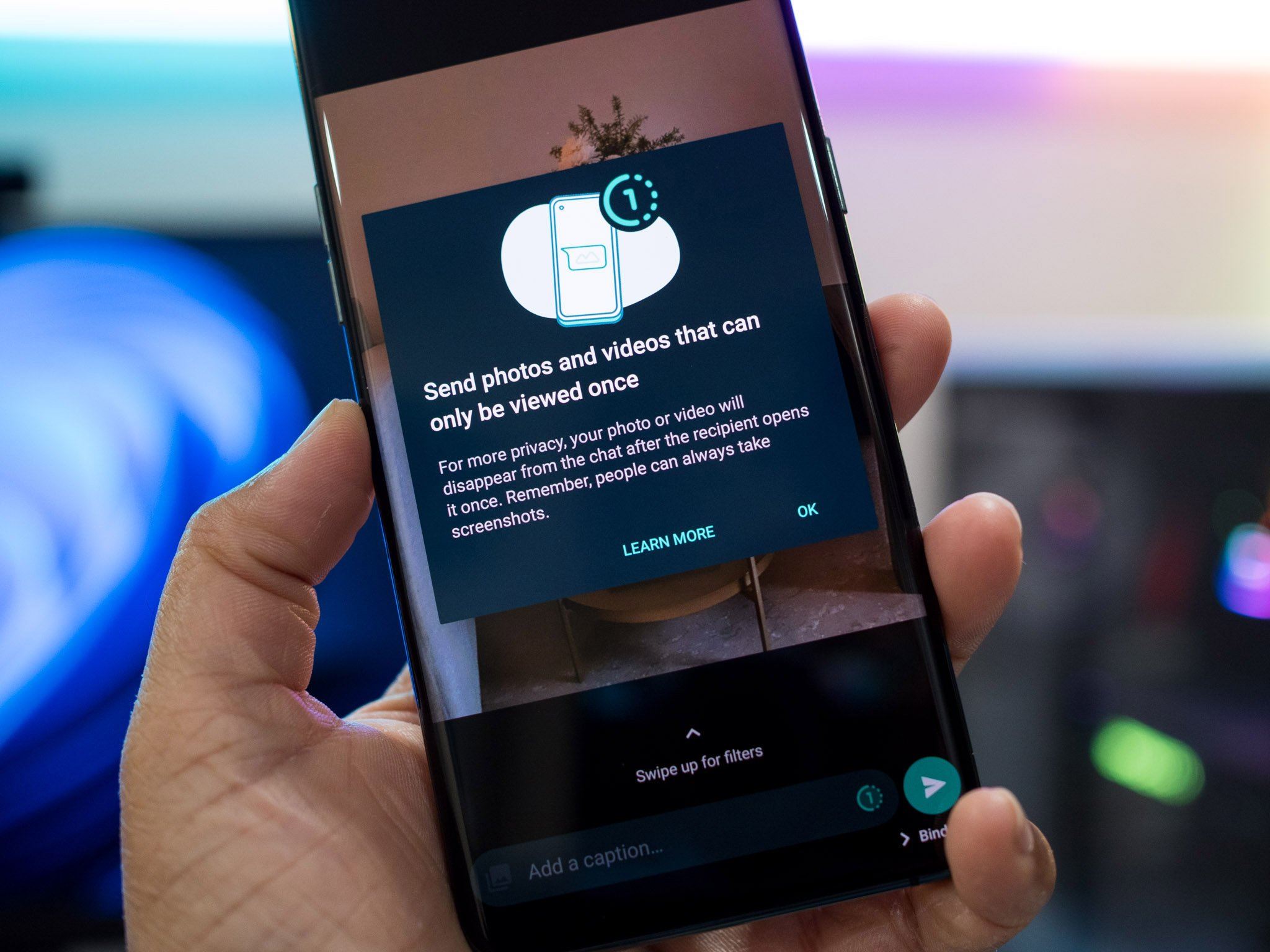 whatsapp 推防截图功能！不用担心被保留照片！