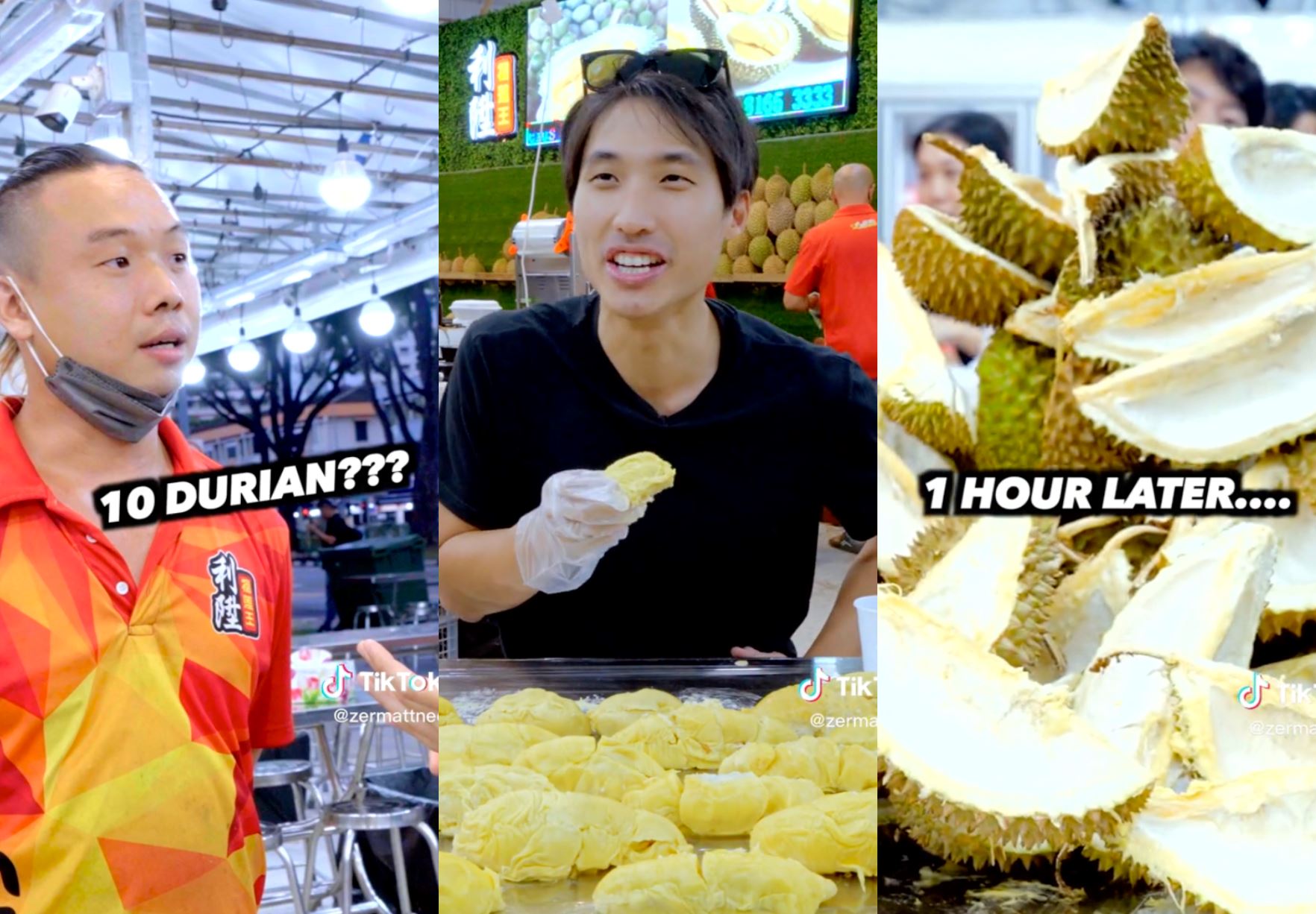 s’pore competitive eater, zermatt neo downs 13 durians in one hour!