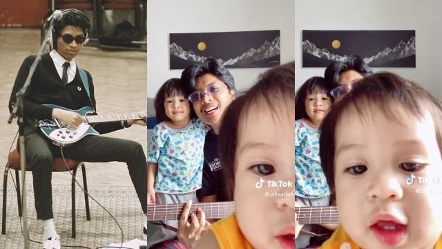 gelagat anak ali sariah tarik perhatian netizen - “comelnya dua beradik ini”