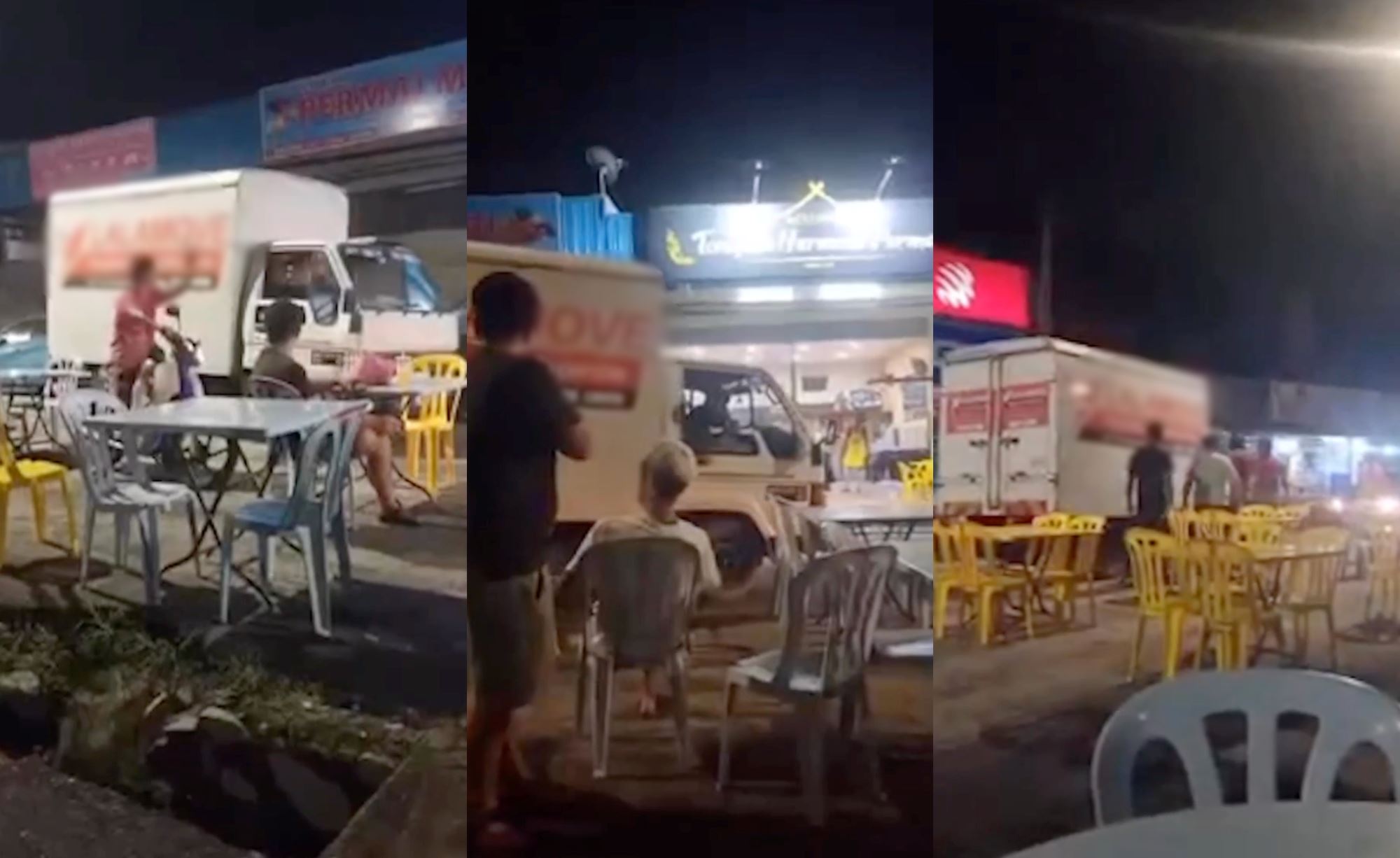 lorry driver deliberately backed up his vehicle dangerously almost hitting people, arrested by police