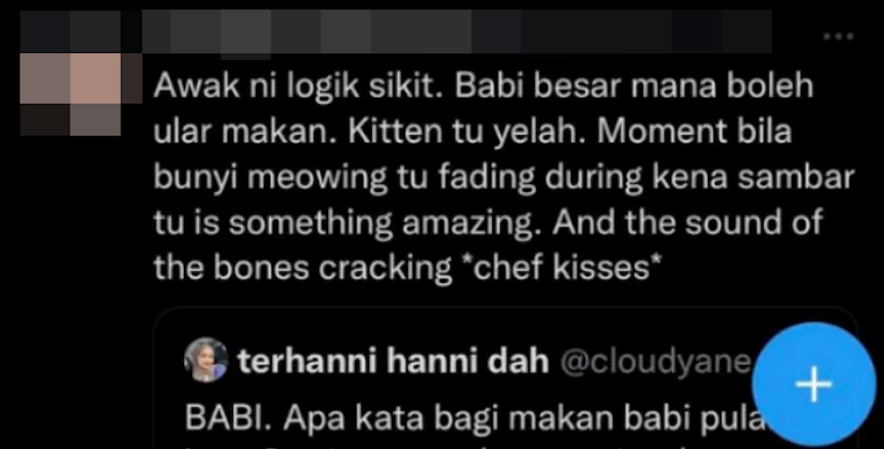 lelaki ini dikecam mahu bela kucing untuk jadi makanan ular peliharaannya