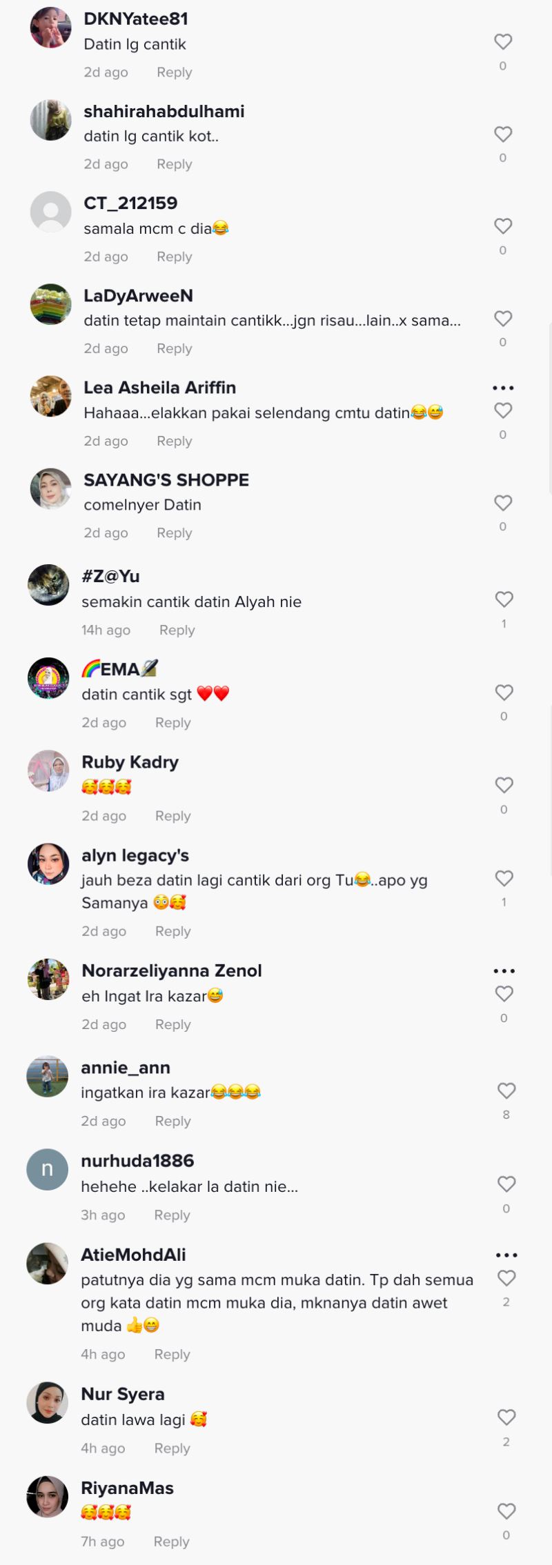 ada orang kata mirip ira kazar, ini reaksi datin alyah