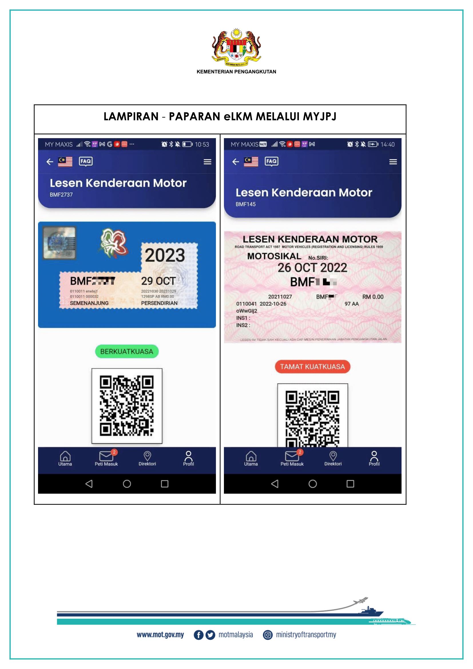 tiada lagi pelekat ‘roadtax’, pemilik kenderaan boleh guna paparan digital