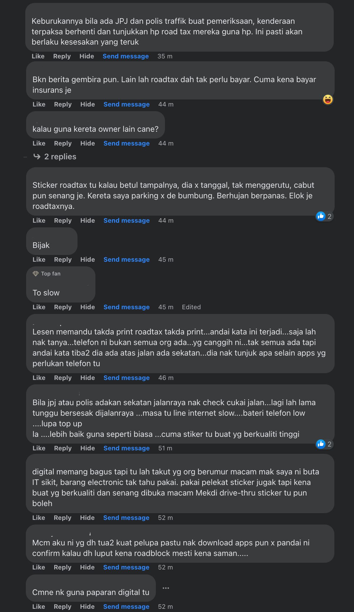 apa kata netizen bila tiada lagi pelekat ‘roadtax’ jpj selepas ini?