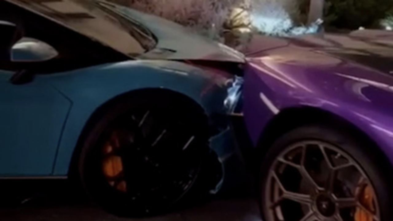 pekerja valet tak sengaja rempuh dua lamborghini milik bilionair