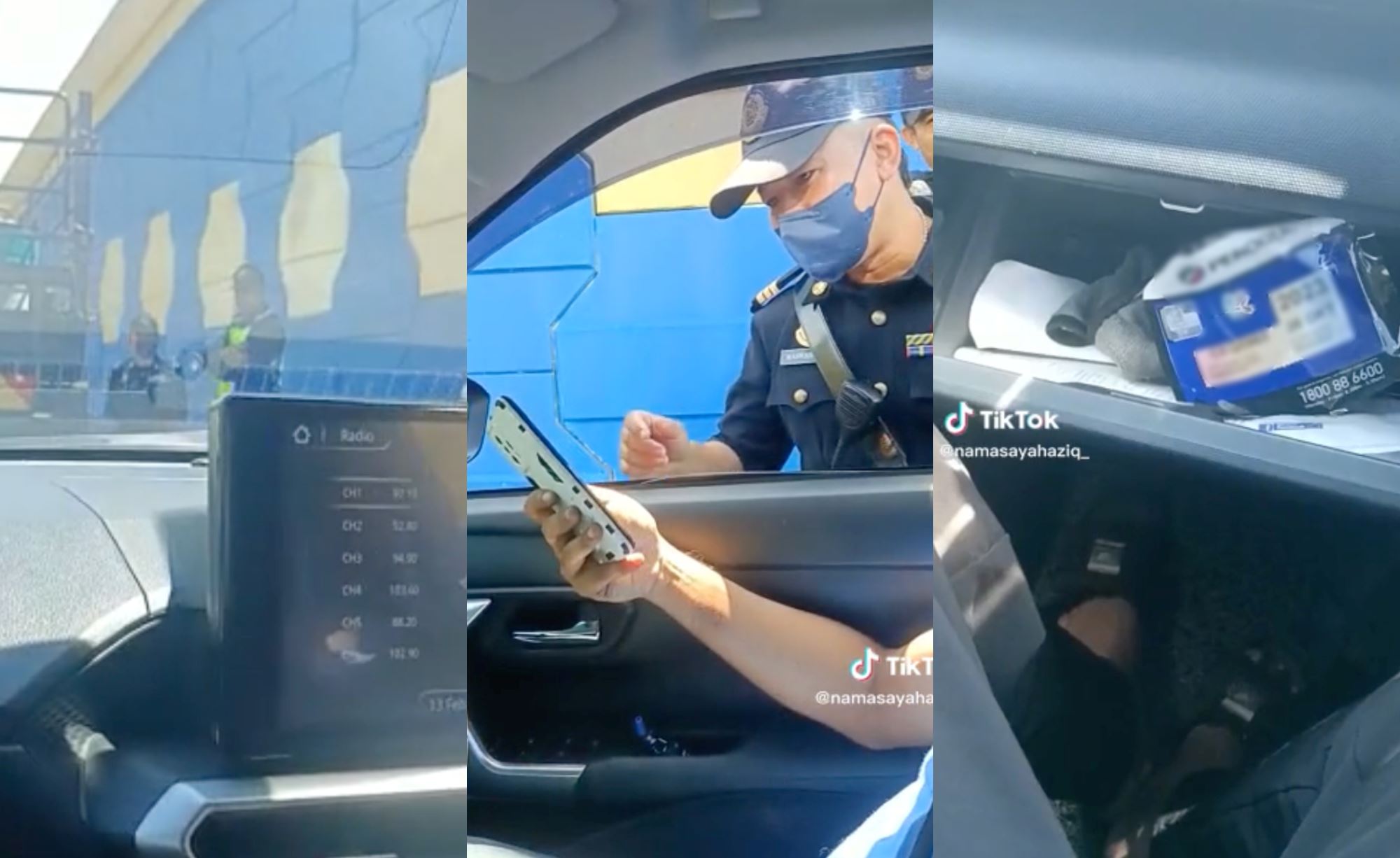 man purposely removes road tax and looks for roadblock to test out the digital road tax