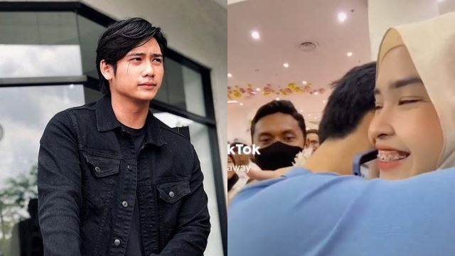 hun haqeem bersalaman, peluk peminat wanita? netizen berseloroh identiti individu terlibat