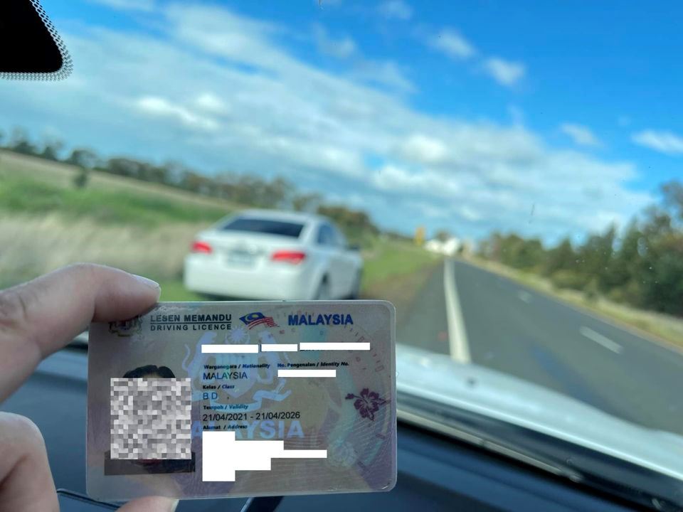 three malaysians caught driving in australia with fake malaysian driving licenses
