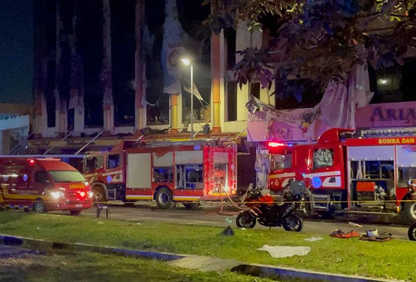 wisma jakel shah alam terbakar lagi, libatkan bilik simpanan langsir pula