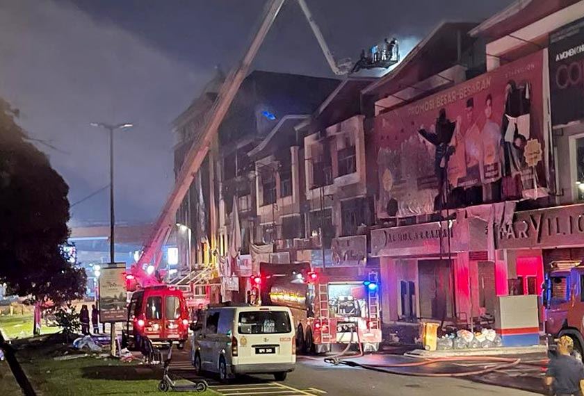 wisma jakel shah alam terbakar lagi, libatkan bilik simpanan langsir pula