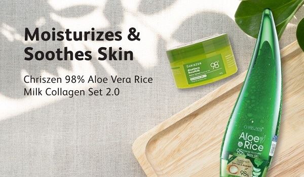 Chriszen 98%25 芦荟米浆胶原蛋白套装