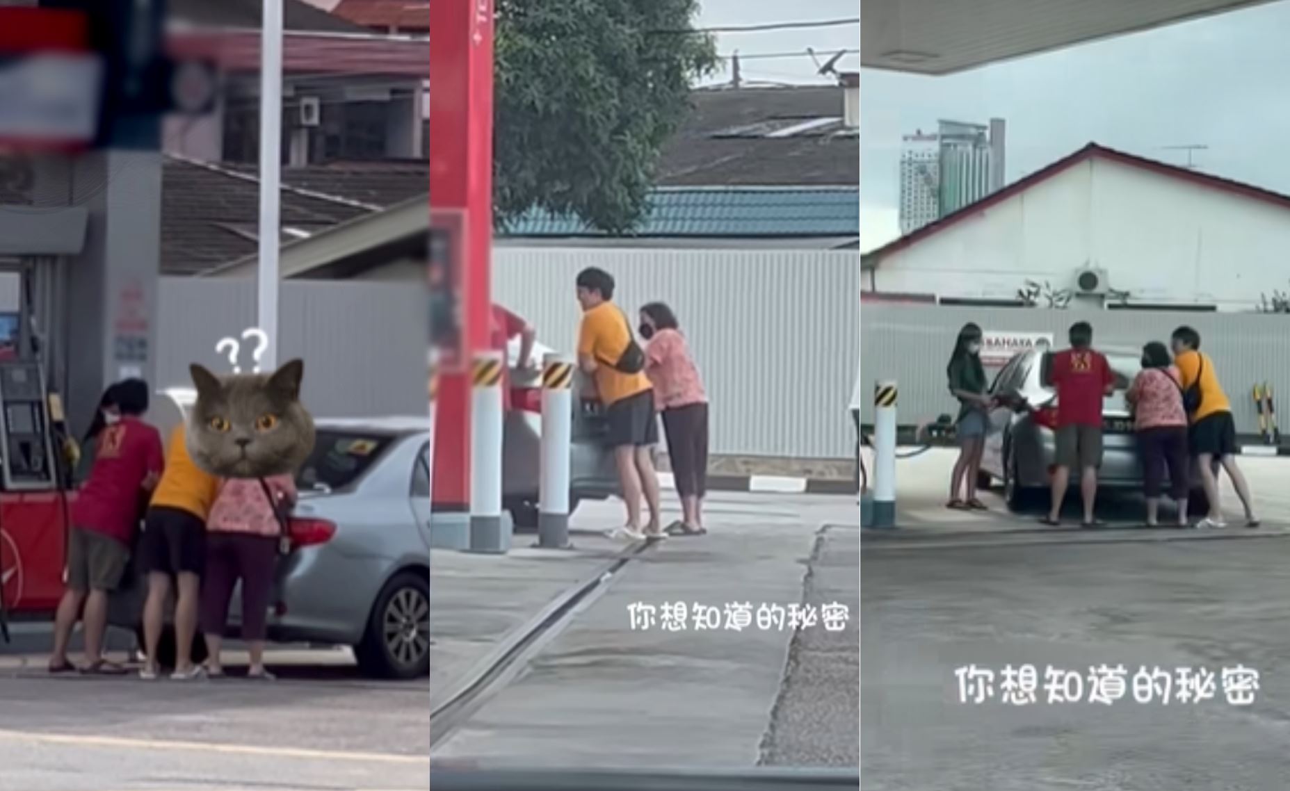 “is this cpr?” m’sians question s’pore family shaking their car “violently” while pumping petrol in johor