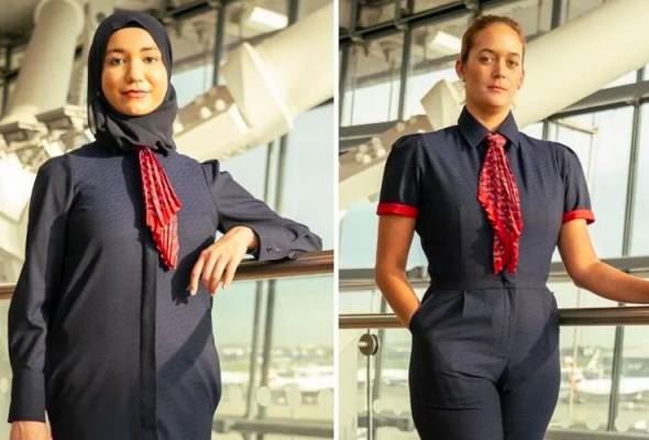 british airways perkenal pakaian seragam baru, benarkan kru kabin pakai hijab