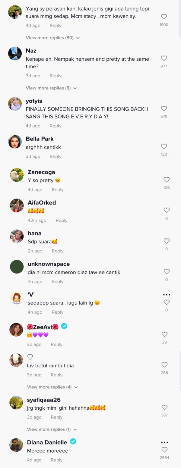 lebih 1.7 juta tonton mimi lana nyanyi lagu, “ada taring tepi suara memang sedap!”