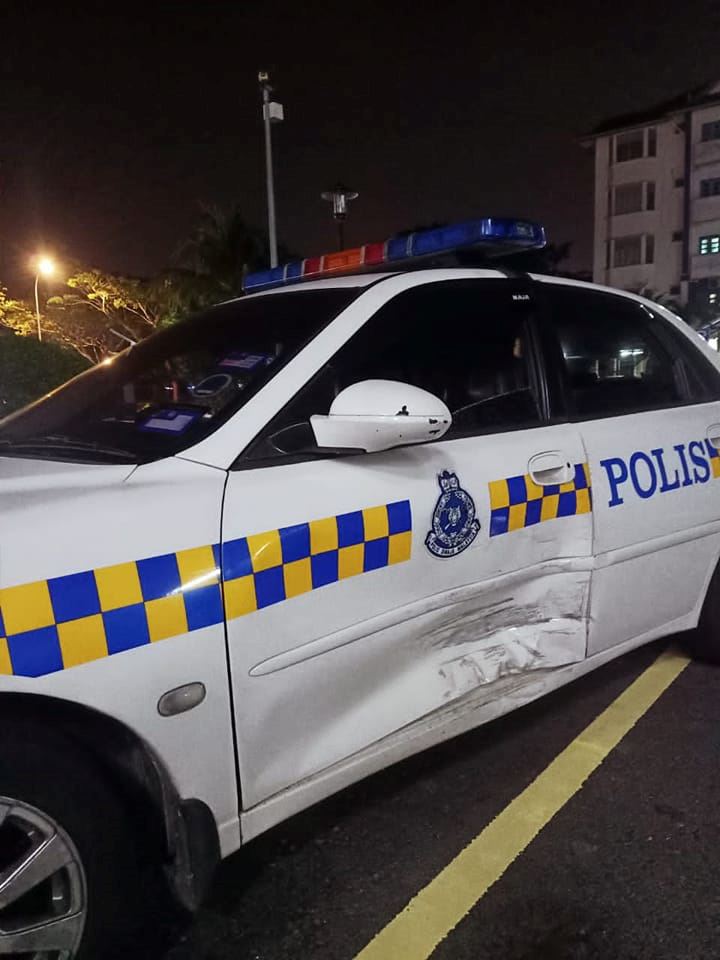 pasangan kekasih panik, 10 mpv polis kejar sejauh 130km di johor