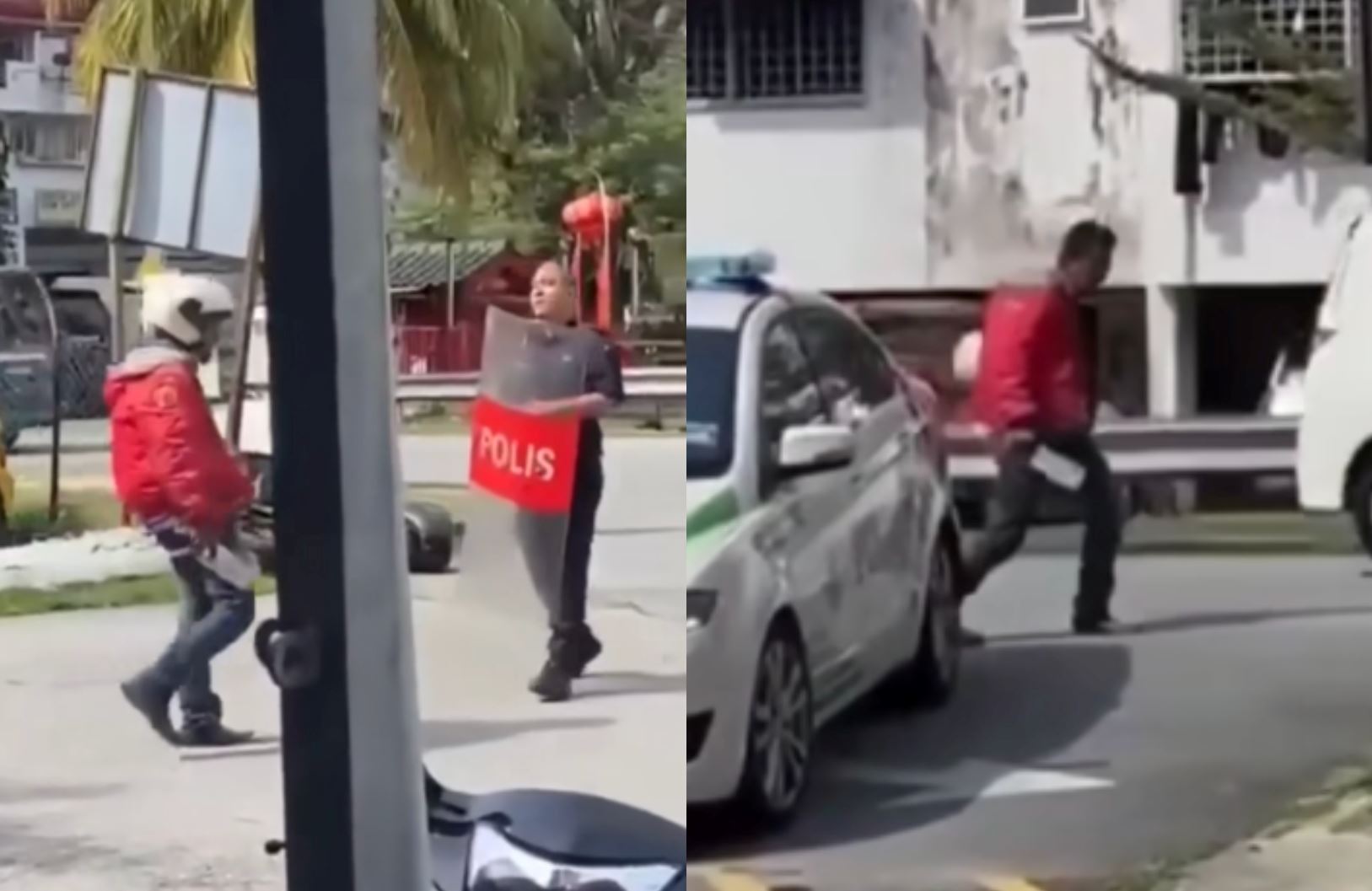 man who went viral for threatening police officer with knife in pandan indah has been arrested